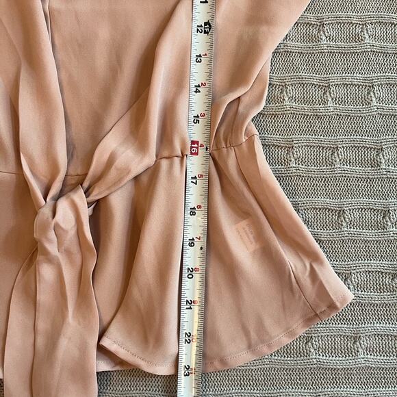 BeCool Women’s Blush Pink 3/4 Sleeve Blouse Sz Medium - Picture 6 of 7